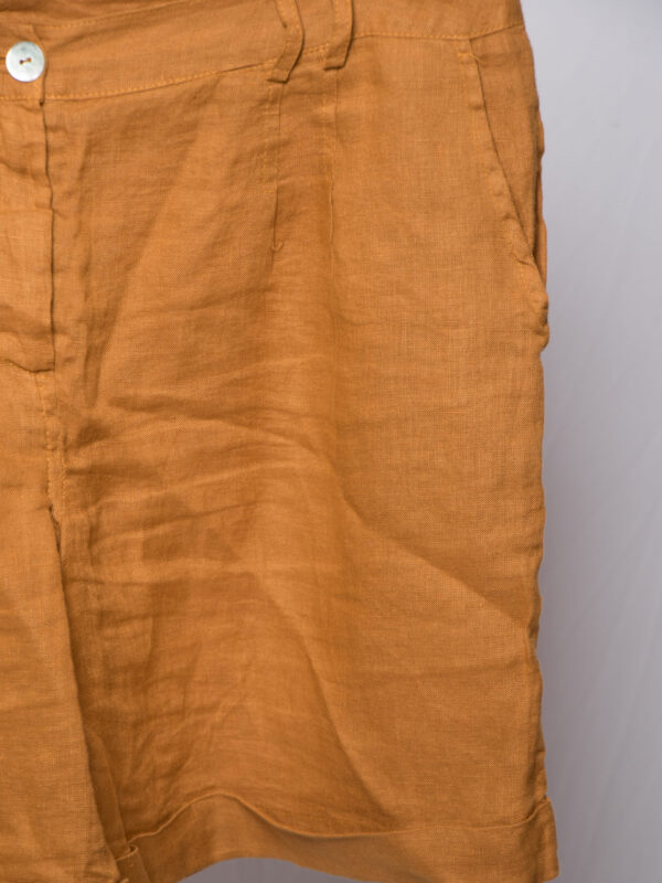 Vintage Linen Shorts with Pockets - Image 5