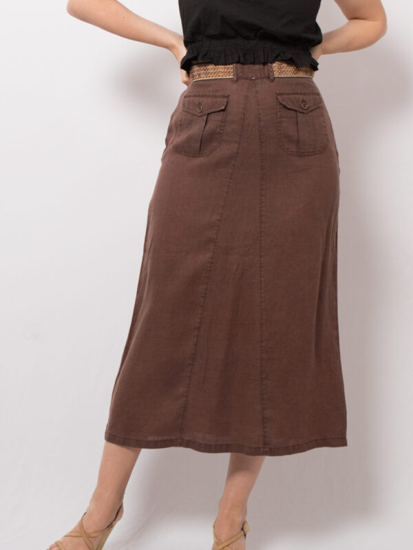 Vintage Henry Cotton Linen Skirt - Image 2