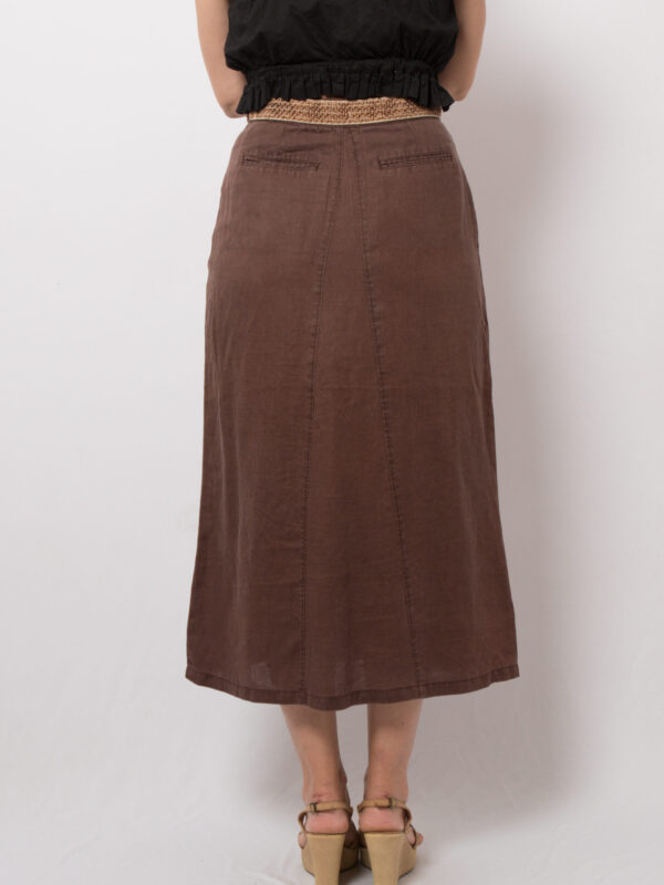 Vintage Henry Cotton Linen Skirt - Image 4