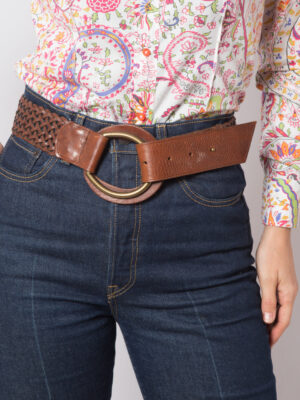 RARE Vintage Braided Leather Belt