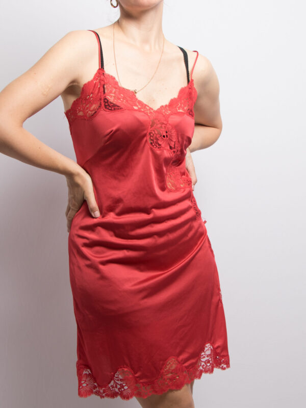Vintage Red Full Slip - Image 4