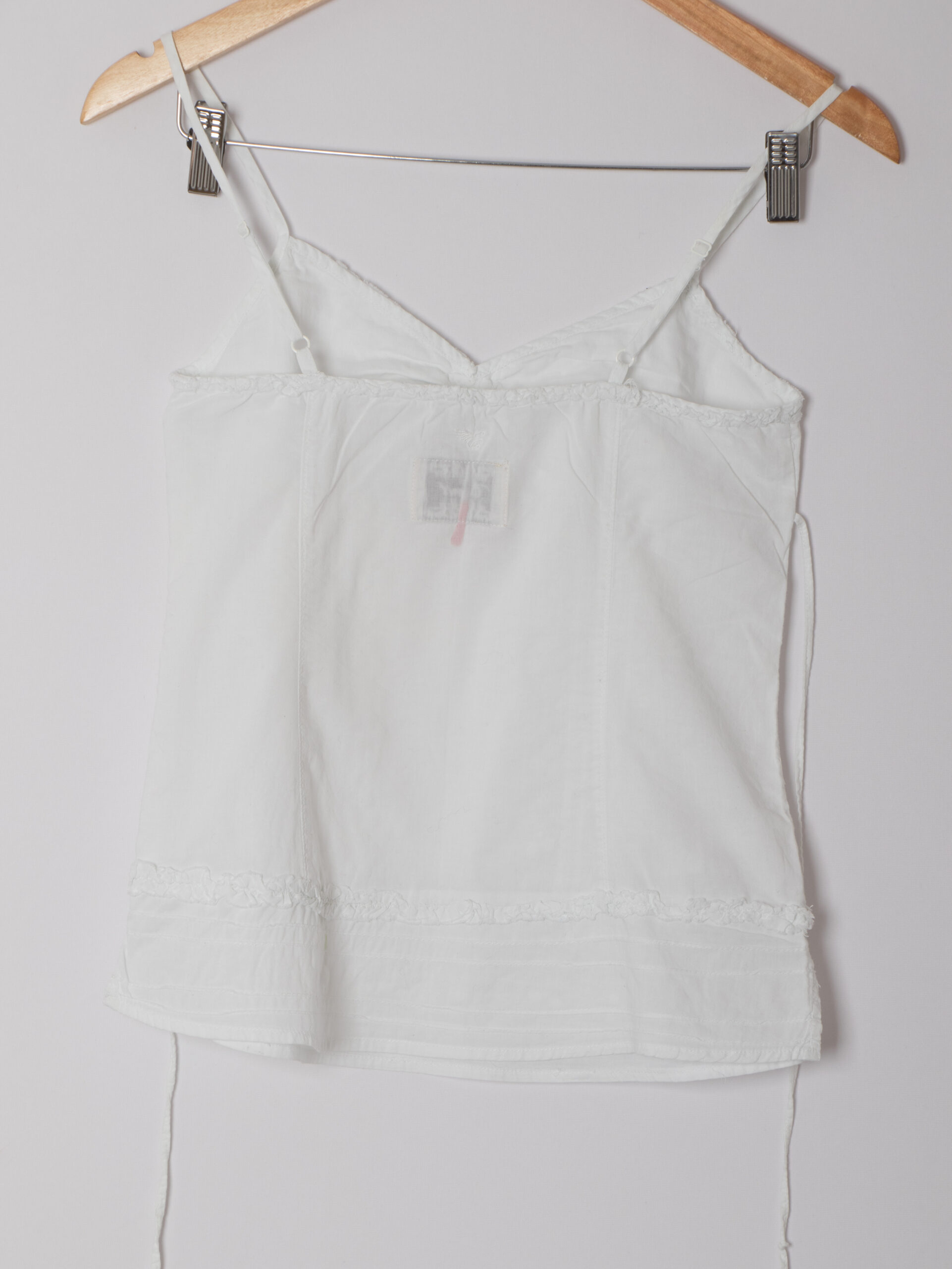 Esprit Y2K White Cotton Embroidered Camisole Esprit Y2K White Cotton Embroidered Camisole - Image 5