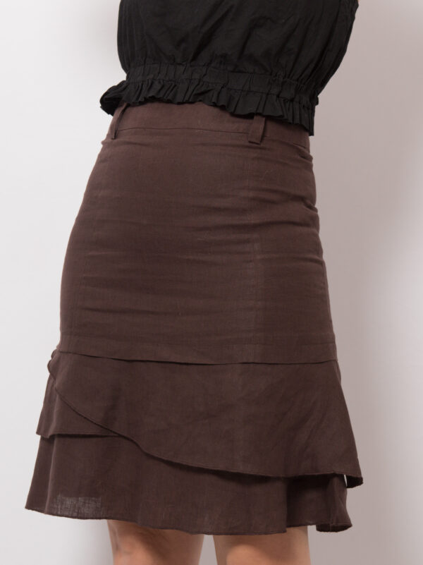 Max & Co. Ruffle Linen Skirt - Image 3