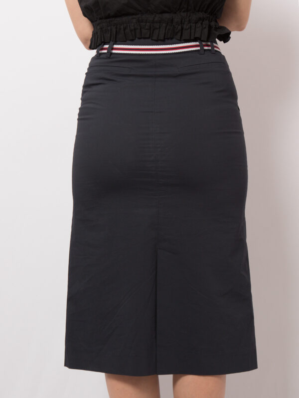 Les Copains Blue Cotton Midi Skirt - Image 4