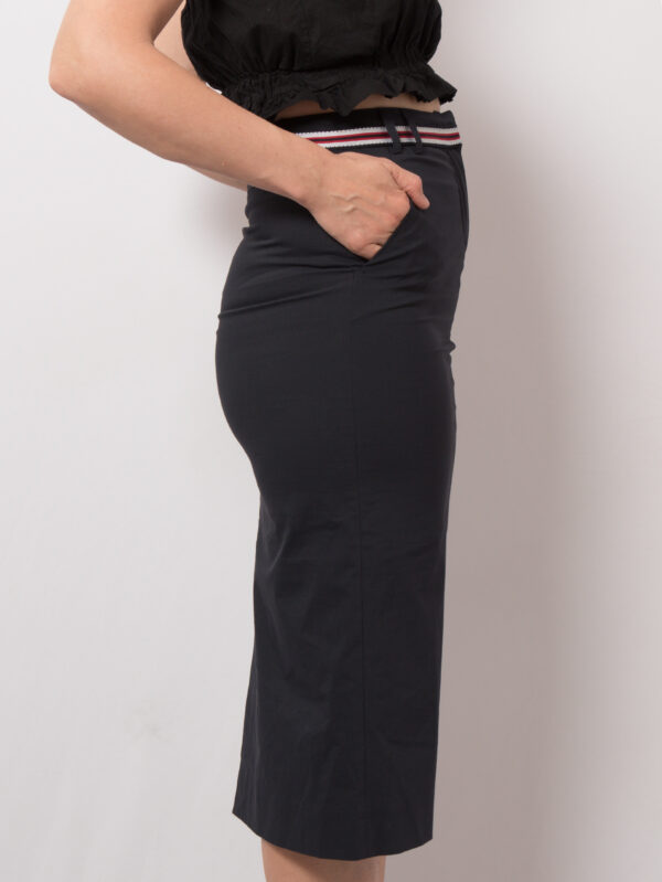Les Copains Blue Cotton Midi Skirt - Image 5