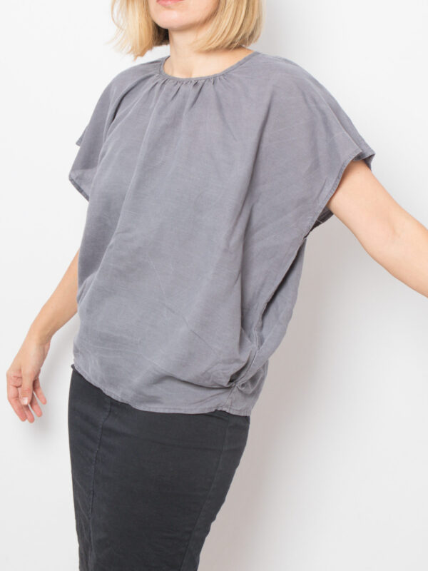 NACHUKARA Grey Oversized Top