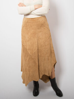 long suede skirt 90s