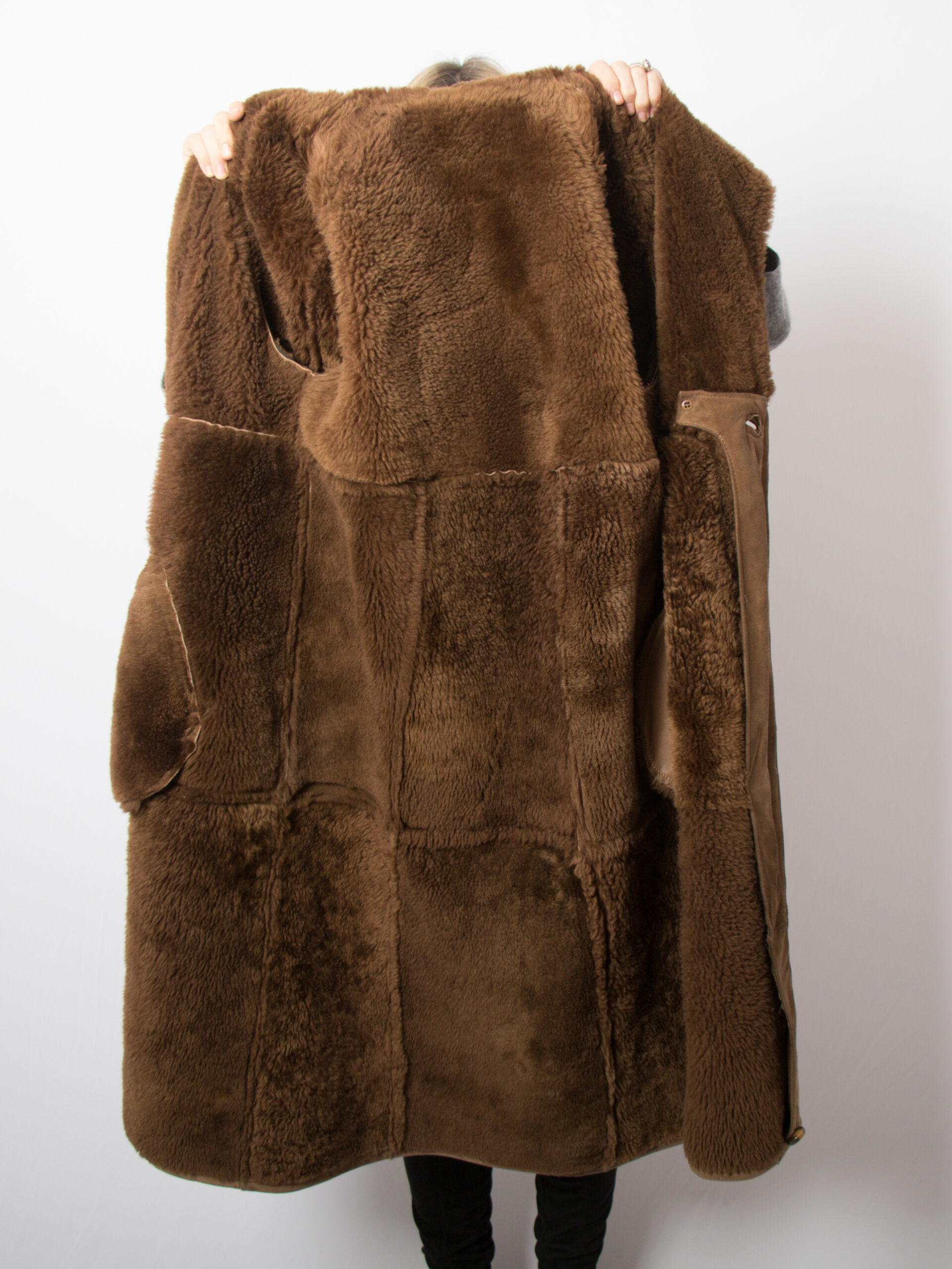 Vintage Suede Long Sheepskin Coat Vintage Suede Long Sheepskin Coat - Image 7