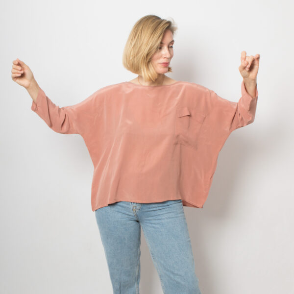 Oversized Silk Top TOUPY Paris - Image 2