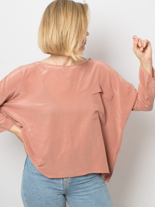 Oversized Silk Top TOUPY Paris