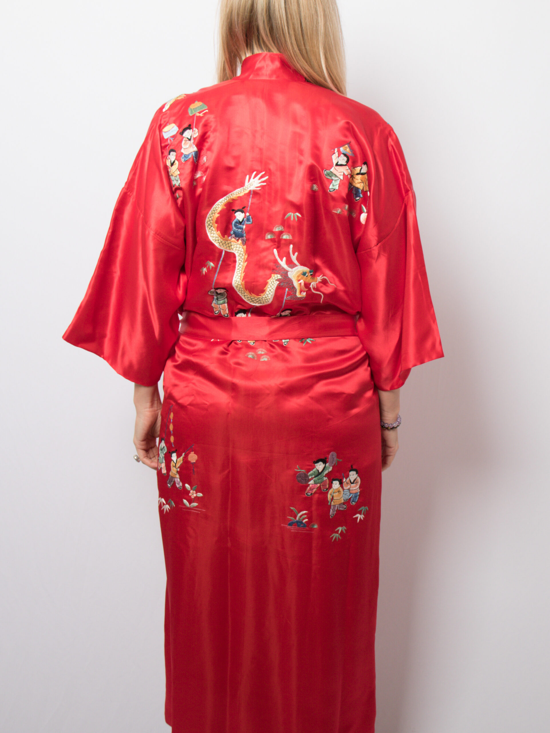 Vintage Embroidered Kimono Robe Vintage Embroidered Kimono Robe - Image 3