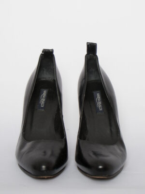 Marina Rinaldi Black Leather Heels EUR 38
