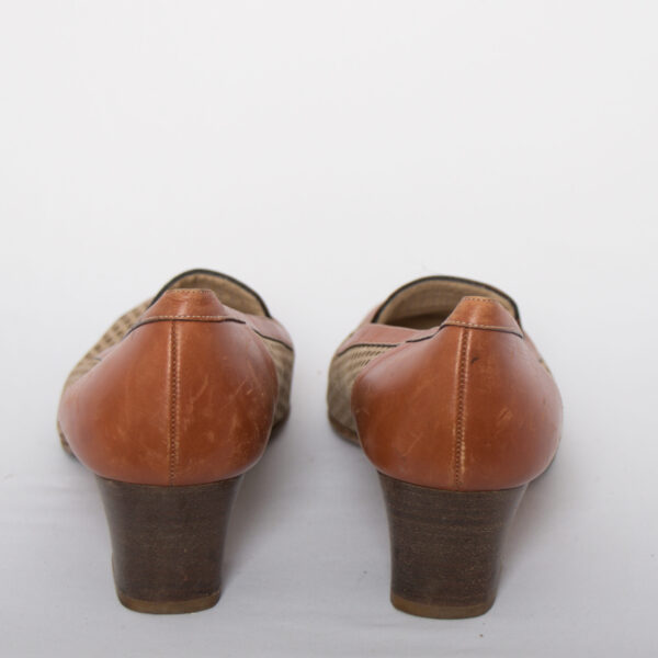 Vintage Perforated Leather Heels EUR 41 - Image 6