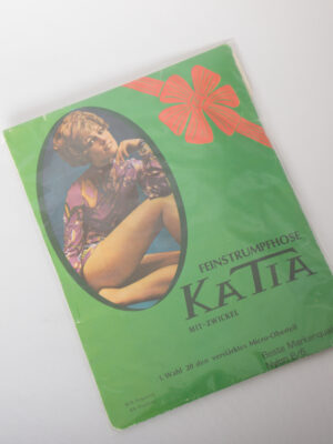 Vintage 60s Katia Nylon Tights Made in Italy Size 46/48 20 DEN Sheer “Perle”