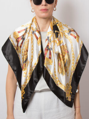 Vintage Baroque Inspired Equestrian Scarf