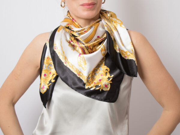 Vintage Baroque Inspired Equestrian Scarf - Image 4