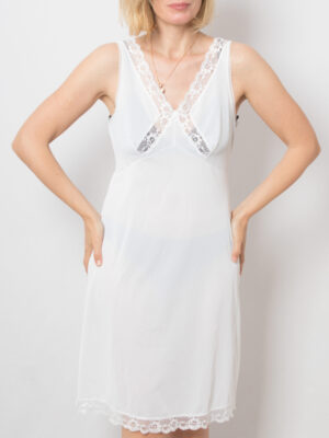 Vintage White Full Slip