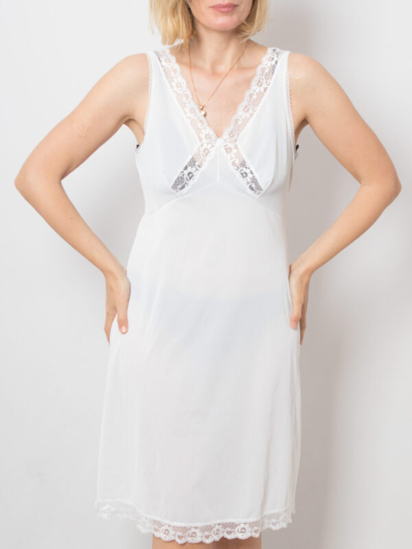Vintage White Full Slip