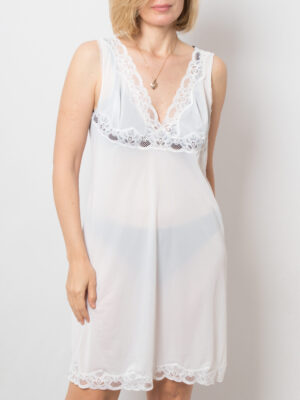 Vintage White Full Slip