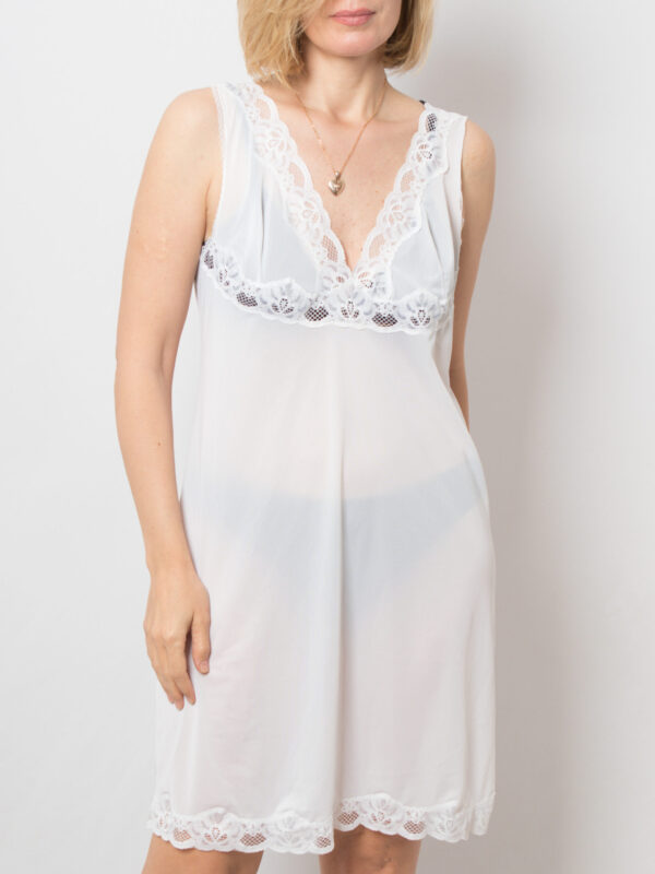 Vintage White Full Slip