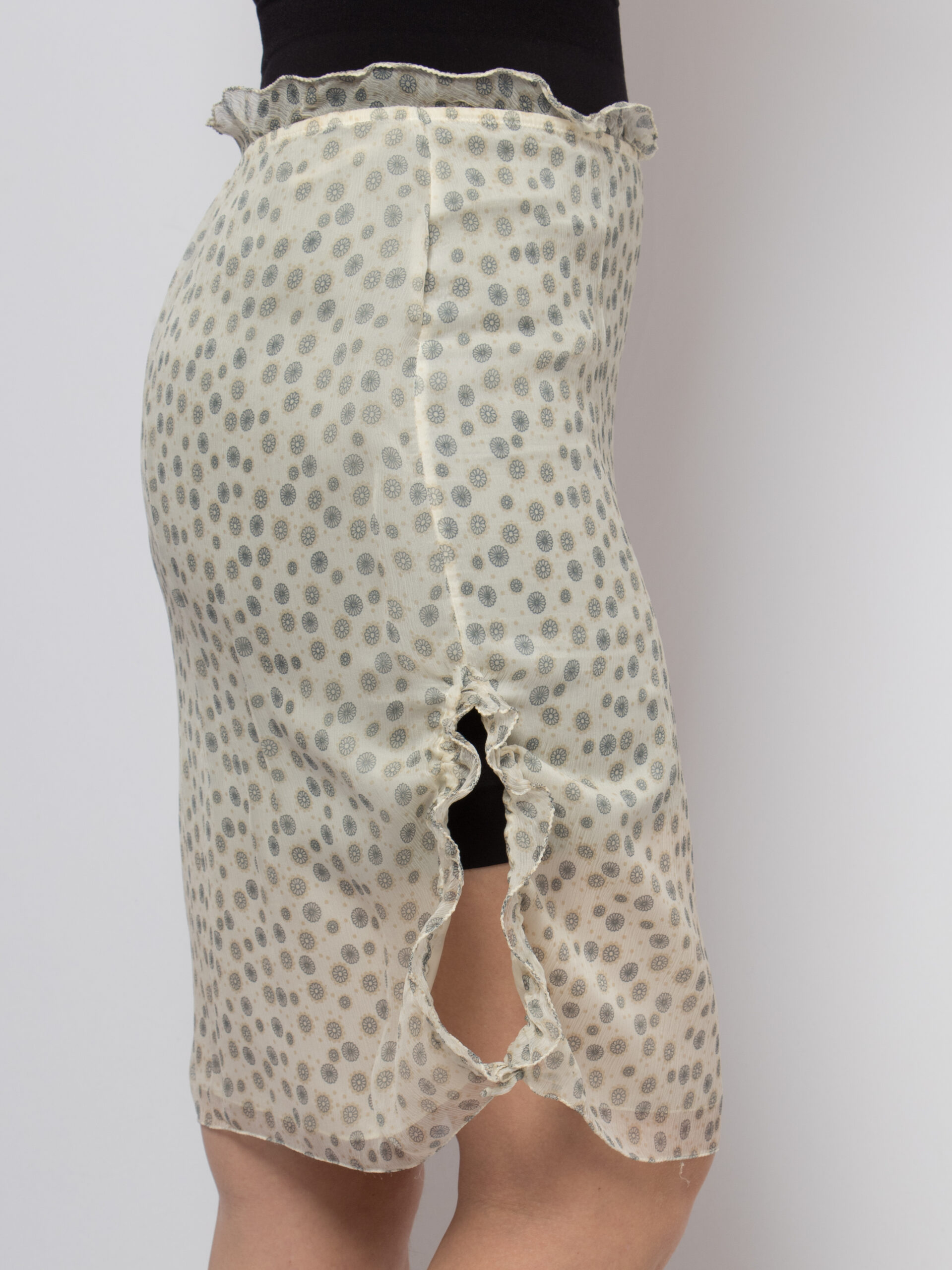 Kristina Ti Mini Silk Sheer Skirt Kristina Ti Mini Silk Sheer Skirt - Image 5