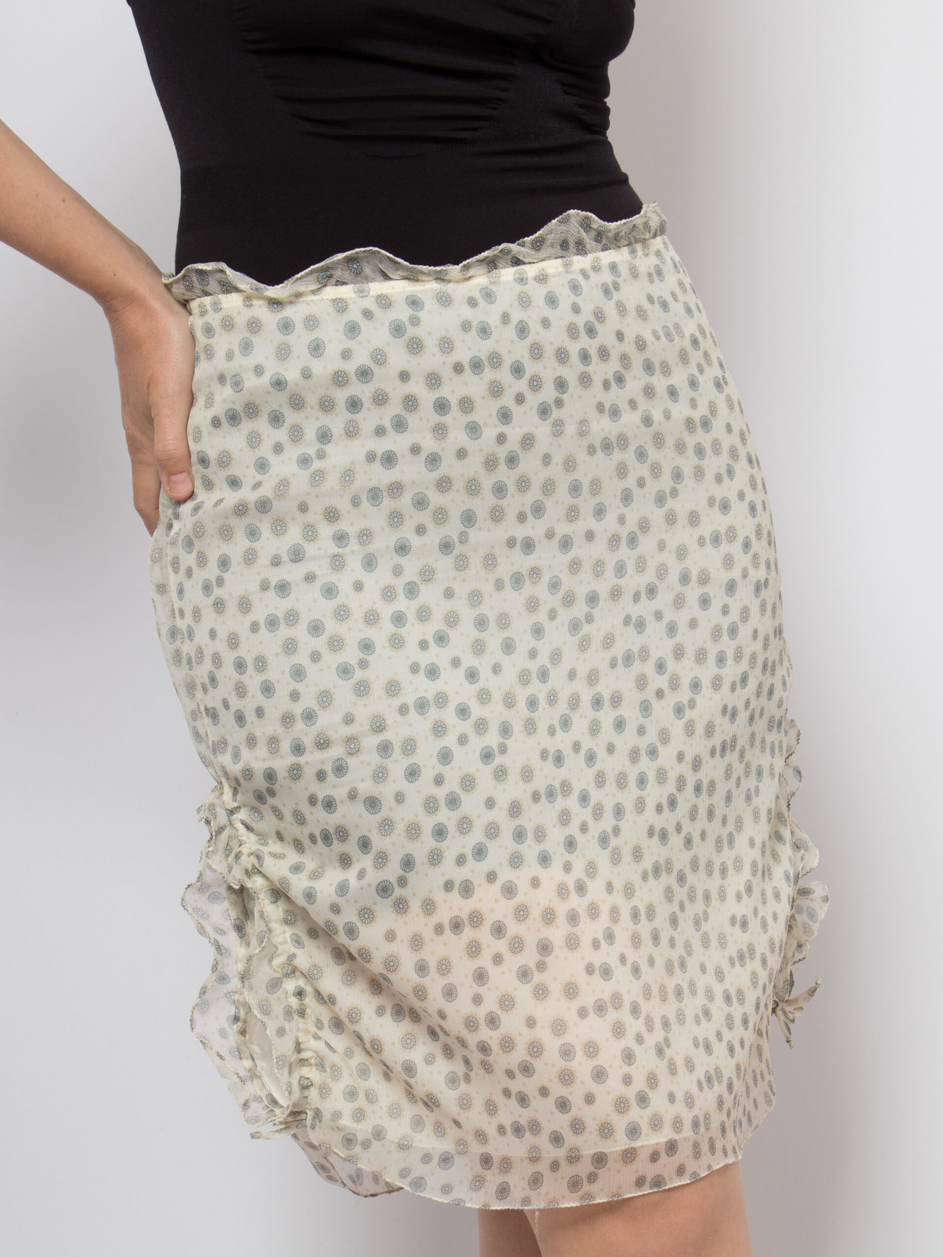 Kristina Ti Mini Silk Sheer Skirt Kristina Ti Mini Silk Sheer Skirt - Image 6