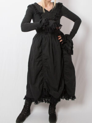 Vintage Victorian Inspired Black Dress