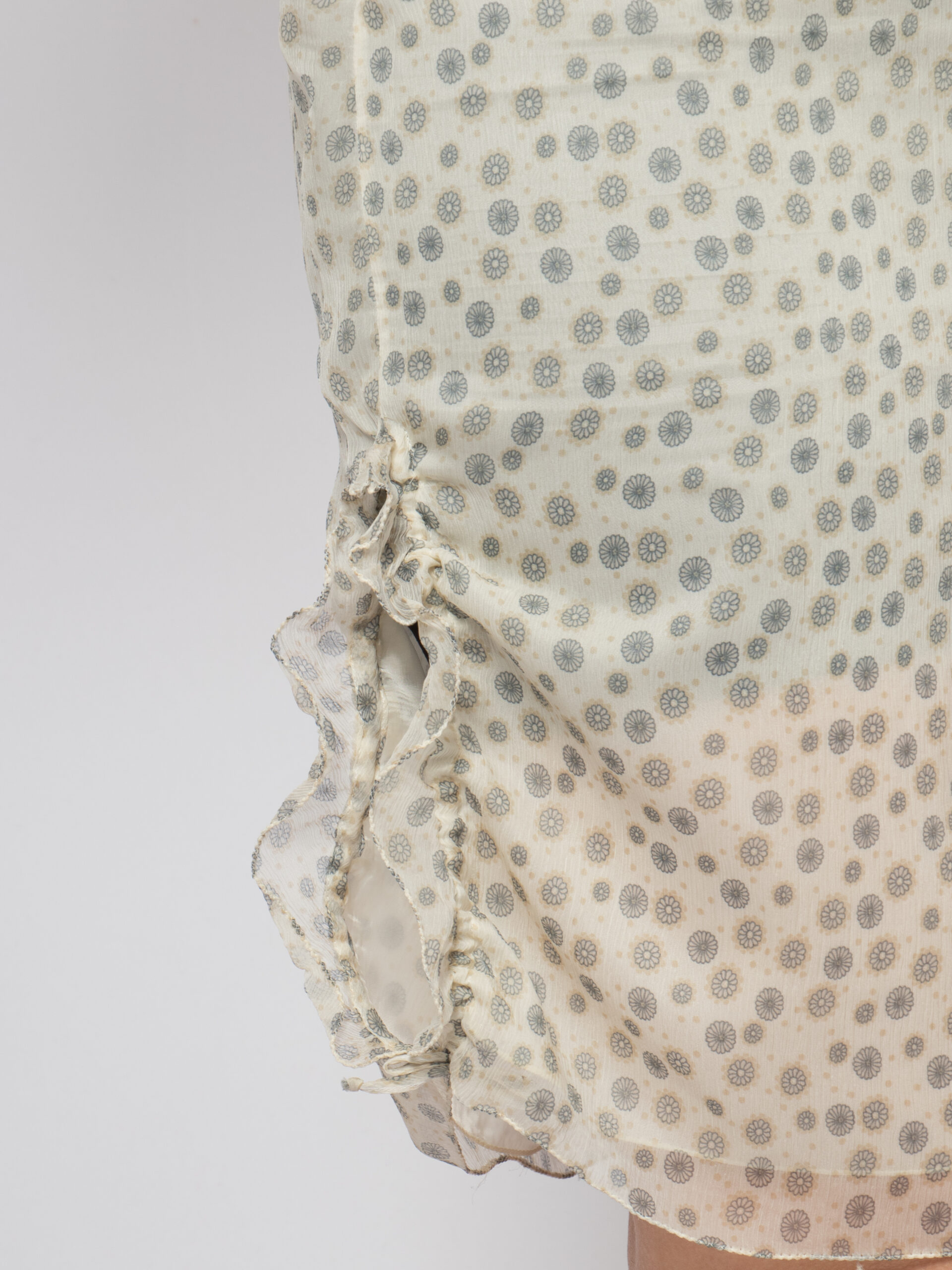 Kristina Ti Mini Silk Sheer Skirt Kristina Ti Mini Silk Sheer Skirt - Image 7