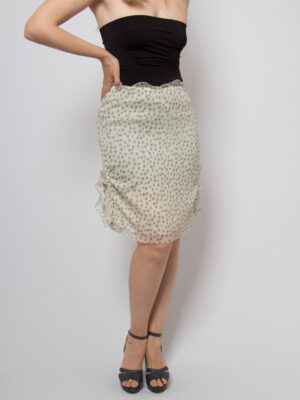 Kristina Ti Mini Silk Sheer Skirt