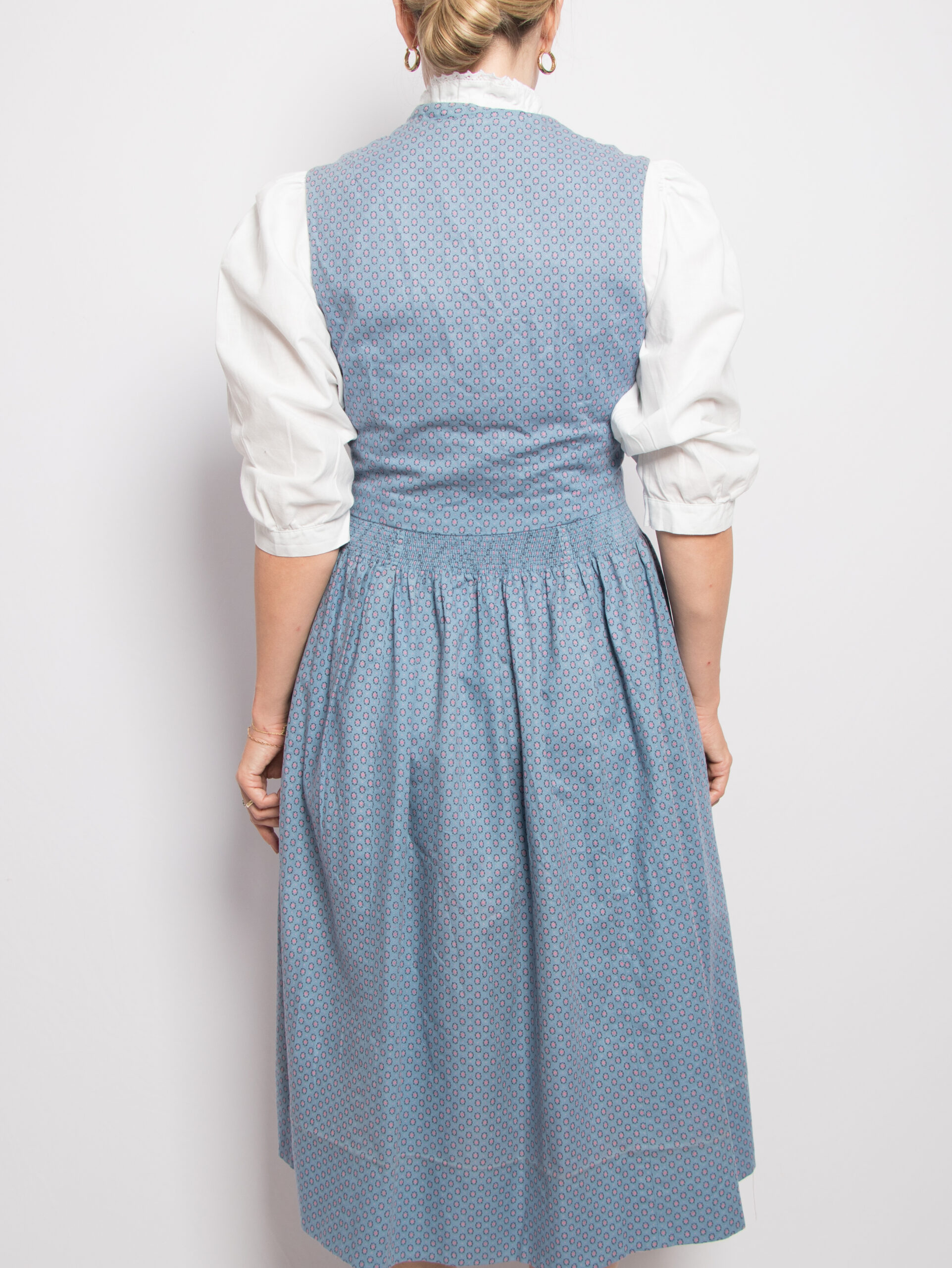 Vintage Floral Folk Dirndl Dress Vintage Floral Folk Dirndl Dress - Image 4