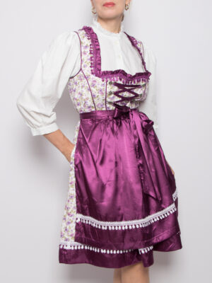 Vintage Lifos Floral Dirndl Dress