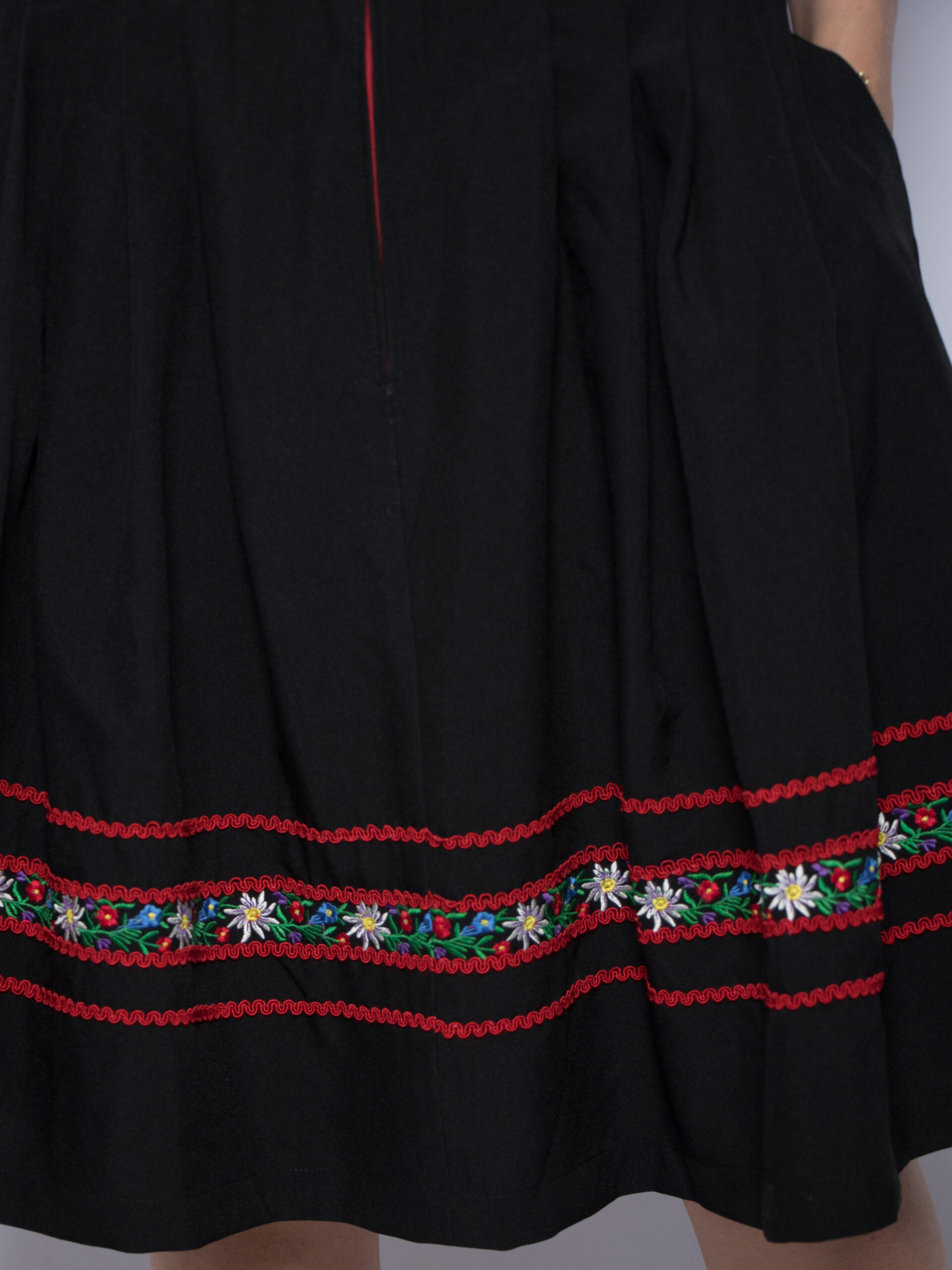 Vintage Embroidered Alpine Dirndl Dress Vintage Embroidered Alpine Dirndl Dress - Image 3