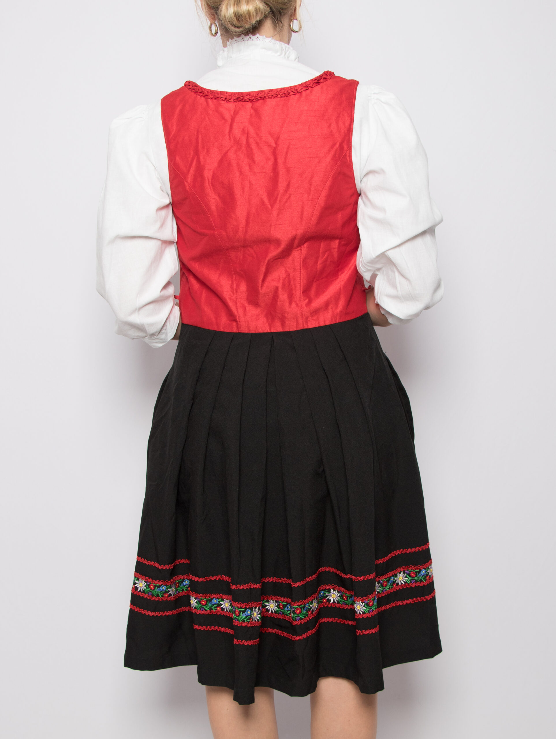 Vintage Embroidered Alpine Dirndl Dress Vintage Embroidered Alpine Dirndl Dress - Image 5