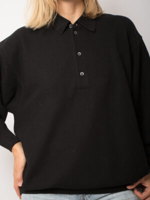 Vintage Oversized Black Wool Sweater