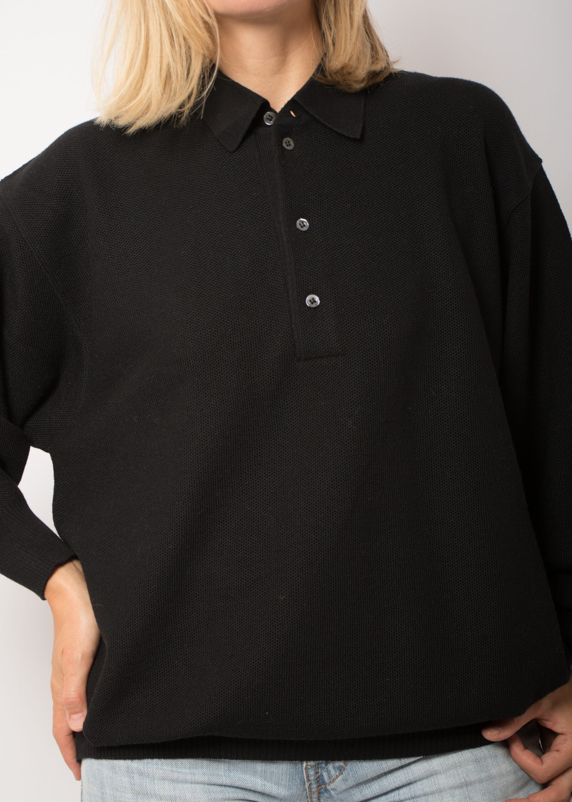 Vintage Oversized Black Wool Sweater Vintage Oversized Black Wool Sweater