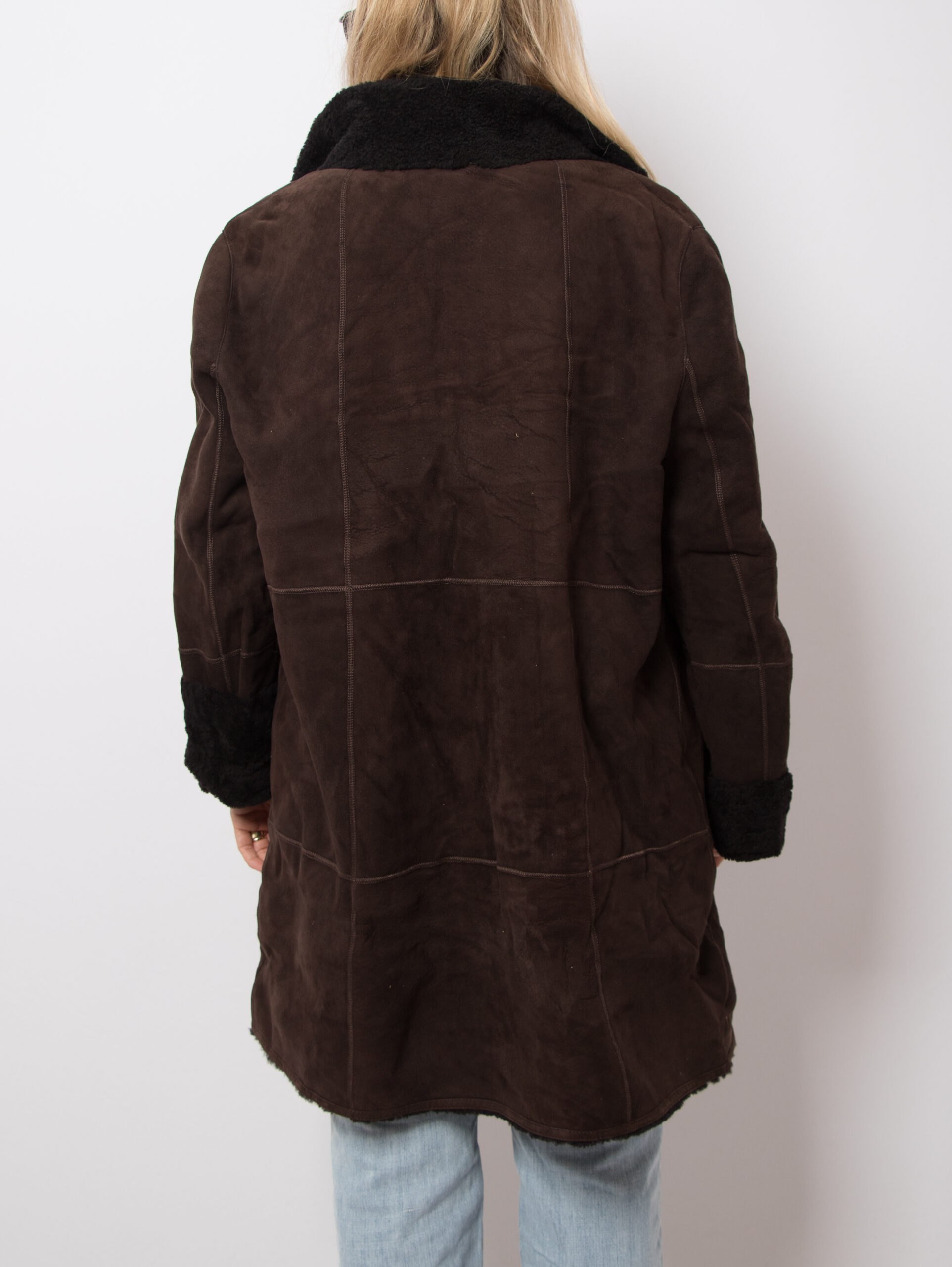 Vintage BASLER Suede Shearling Coat Vintage BASLER Suede Shearling Coat - Image 3