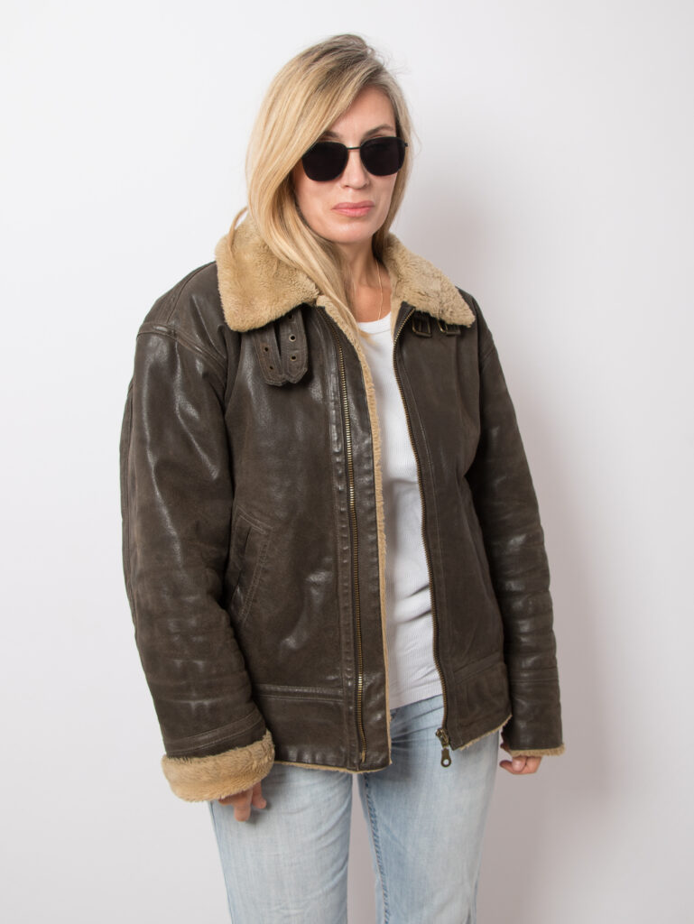LE FROG Leather Aviator Jacket B3 thumbnail 2