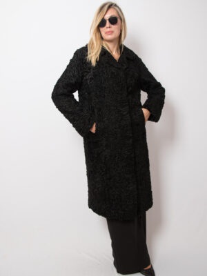 Vintage Black Persian Lamb Fur Coat