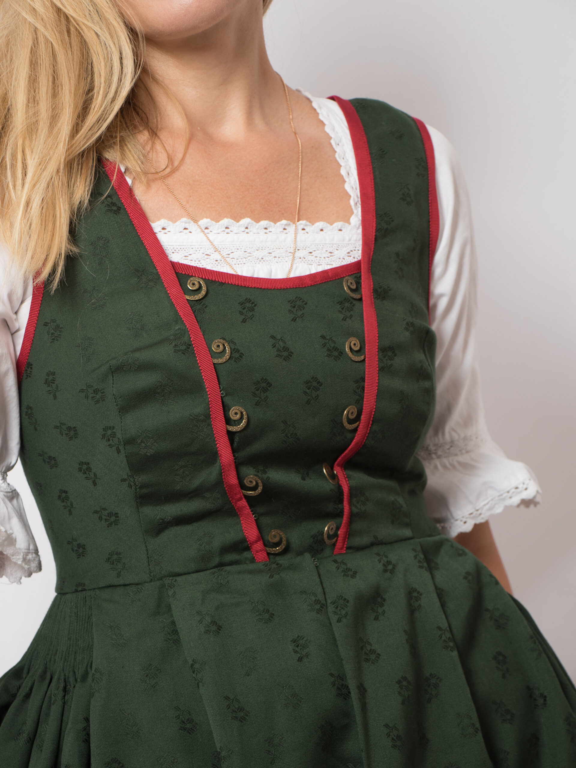 Vintage Midi Folk Dirndl Dress Vintage Midi Folk Dirndl Dress - Image 3