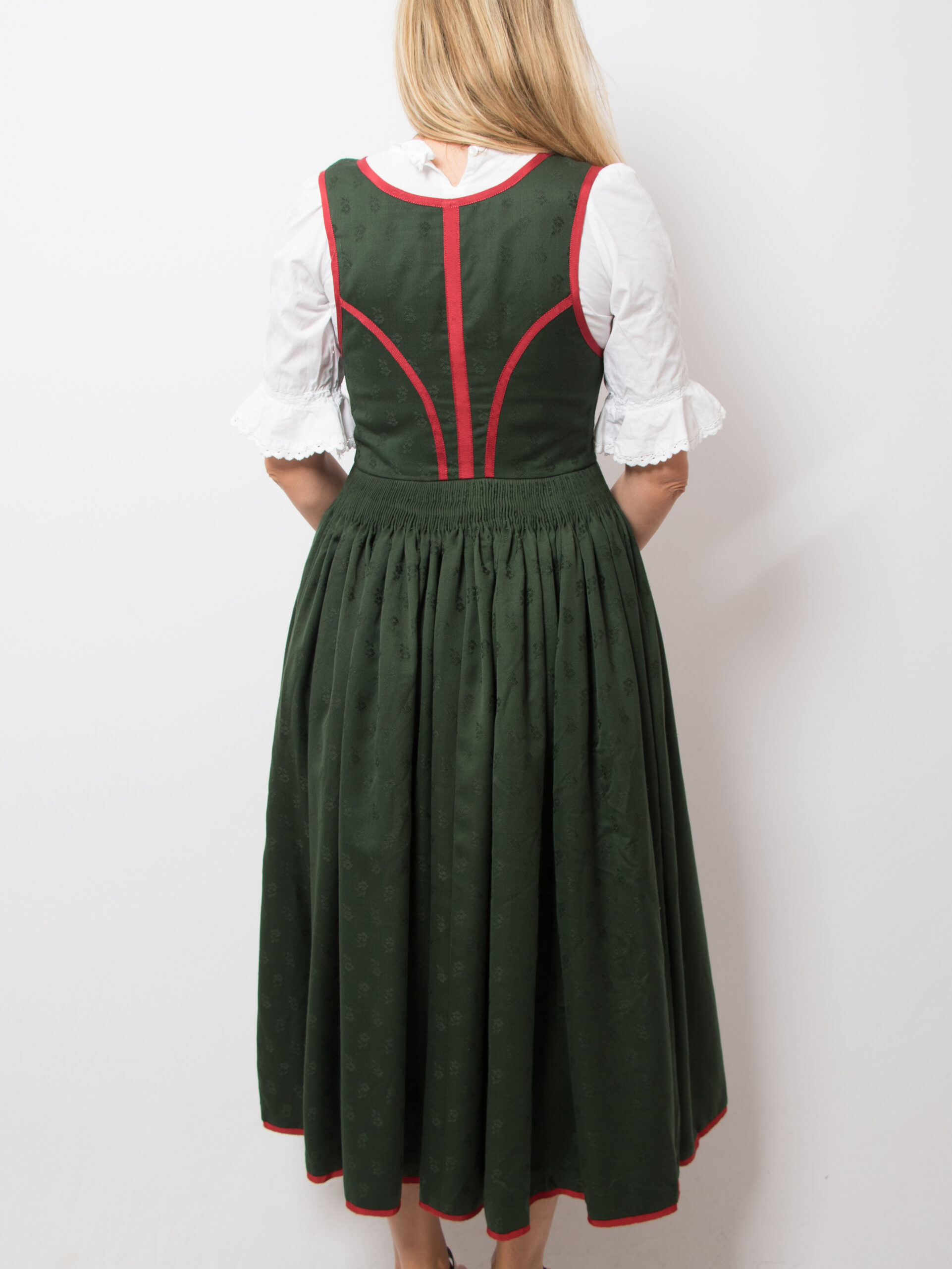 Vintage Midi Folk Dirndl Dress Vintage Midi Folk Dirndl Dress - Image 4