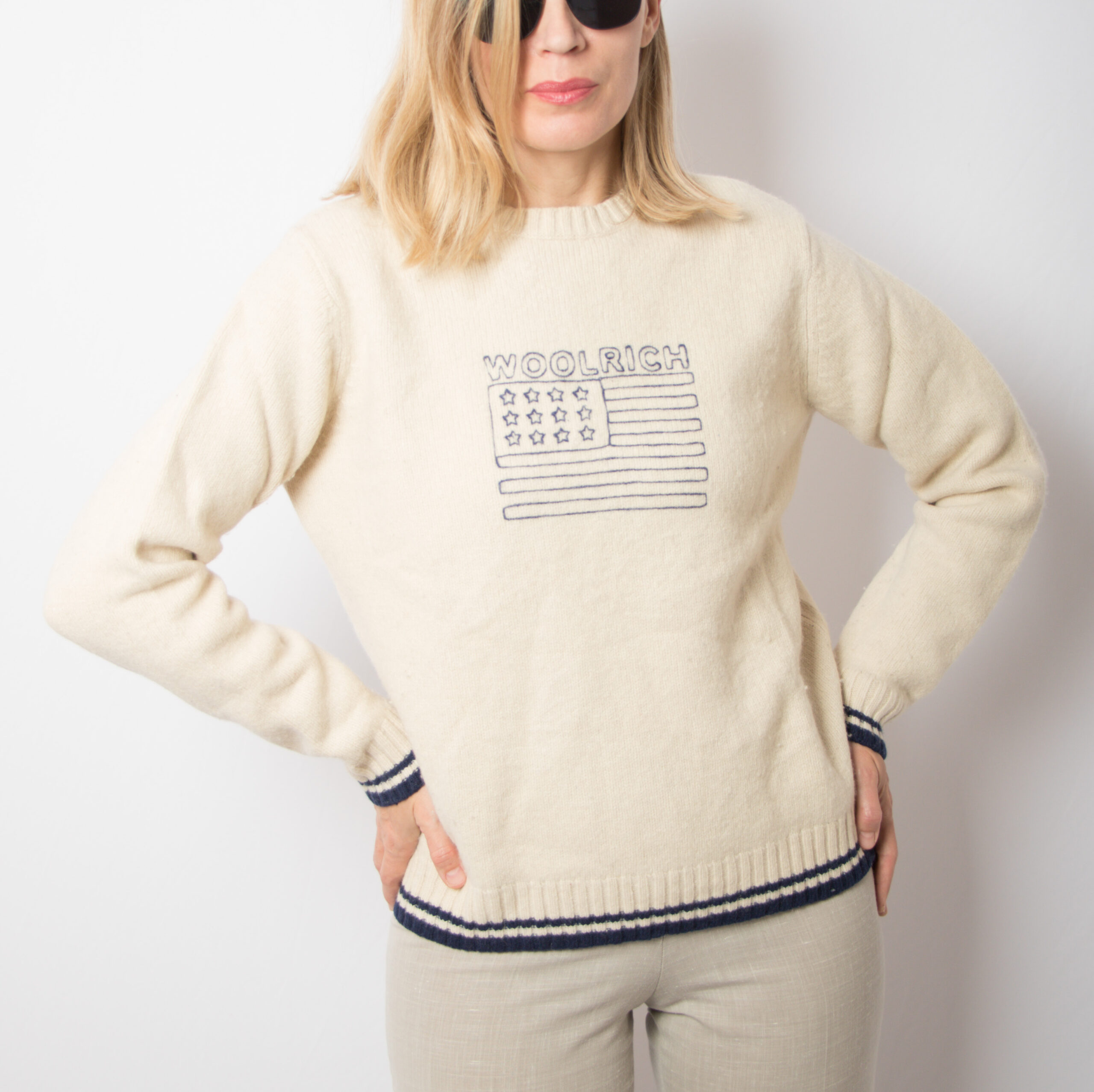 Vintage Woolrich Ivory Wool Sweater Vintage Woolrich Ivory Wool Sweater - Image 3