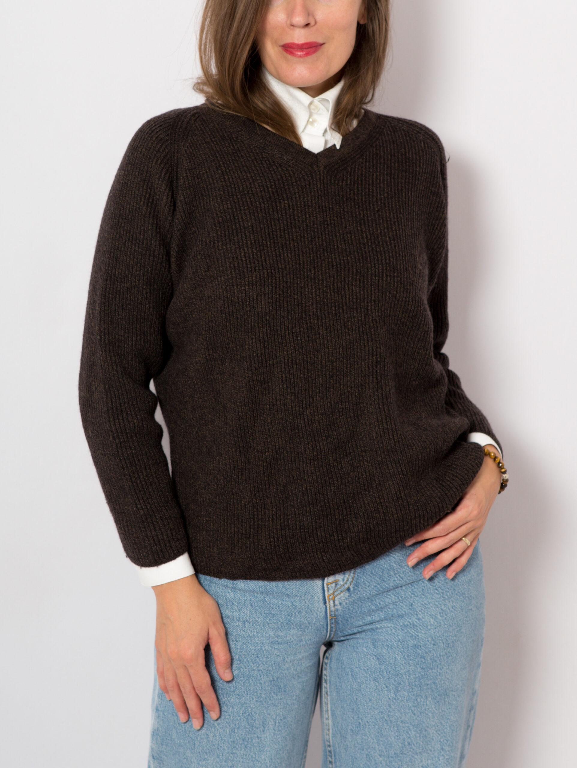 WEEKEND Max Mara Brown Wool Sweater WEEKEND Max Mara Brown Wool Sweater