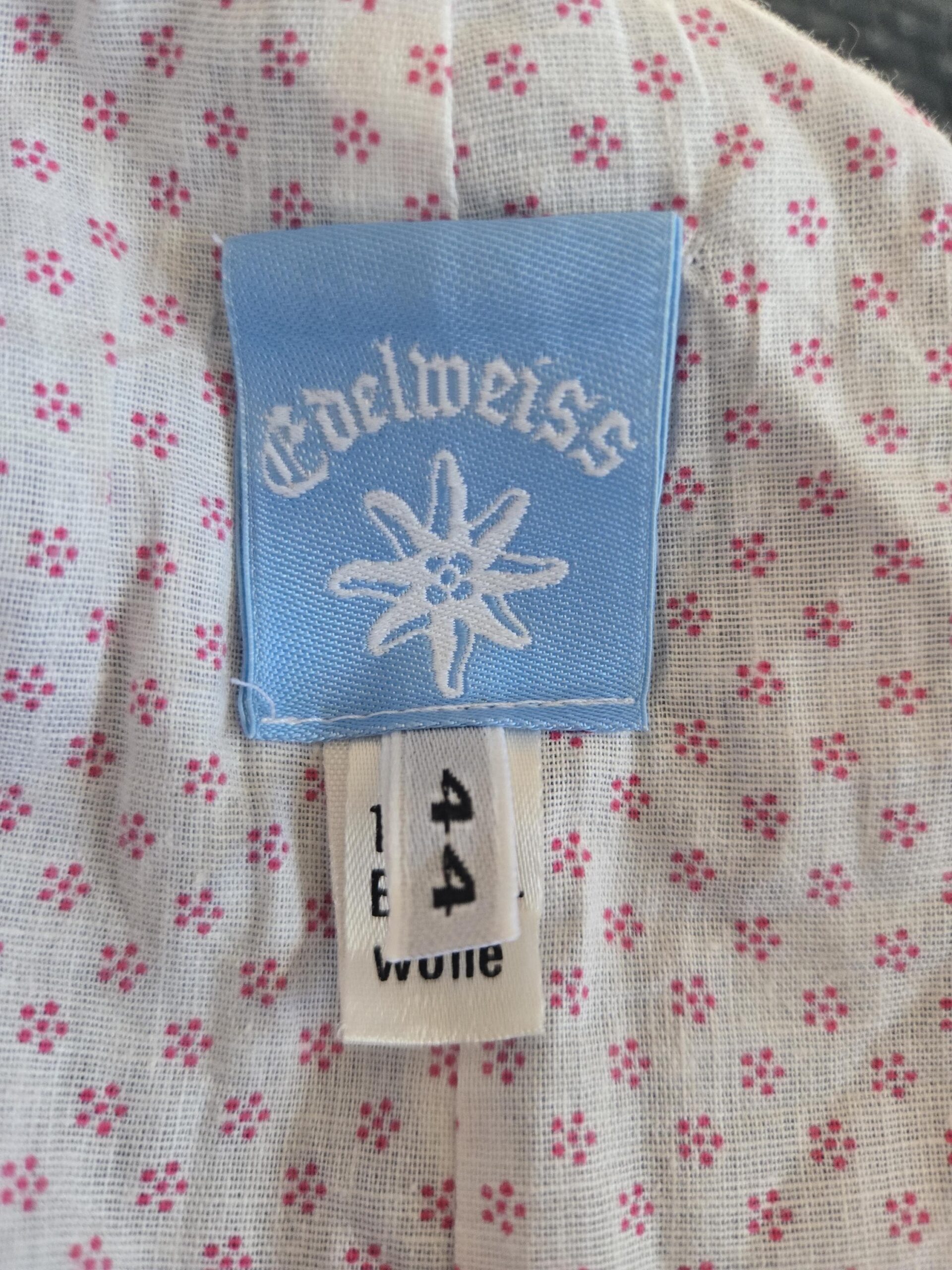 Vintage Blue Cotton Dirndl Dress Vintage Blue Cotton Dirndl Dress - Image 6