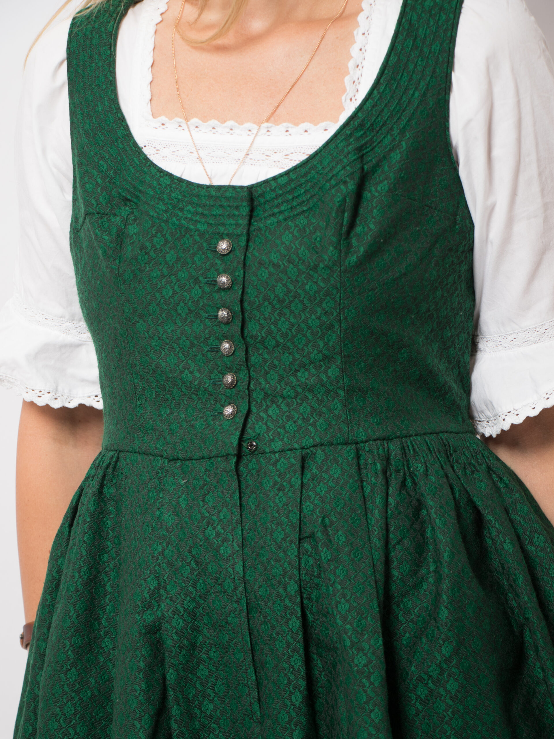 Vintage Green Dirndl Dress Vintage Green Dirndl Dress - Image 2
