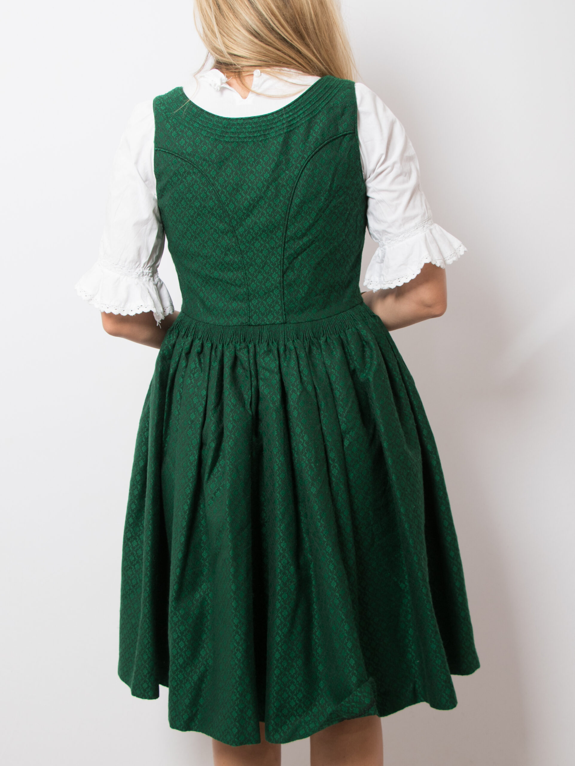Vintage Green Dirndl Dress Vintage Green Dirndl Dress - Image 3