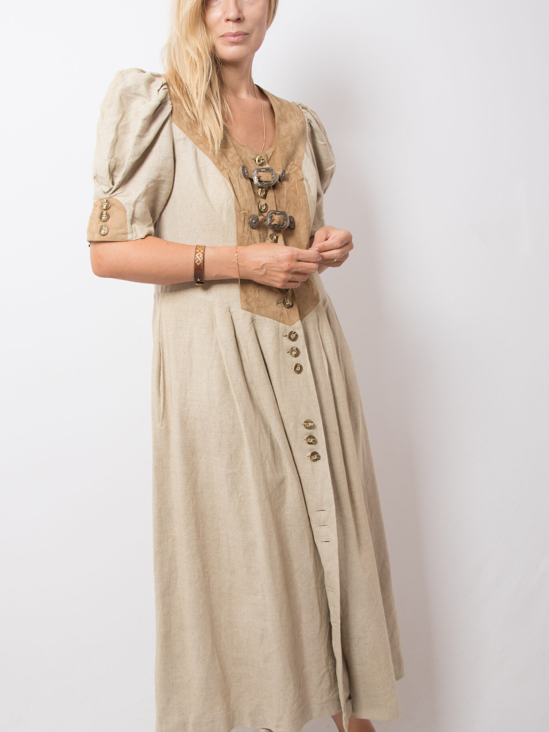 Vintage Rustic Alpine Folk Dress Vintage Rustic Alpine Folk Dress - Image 4