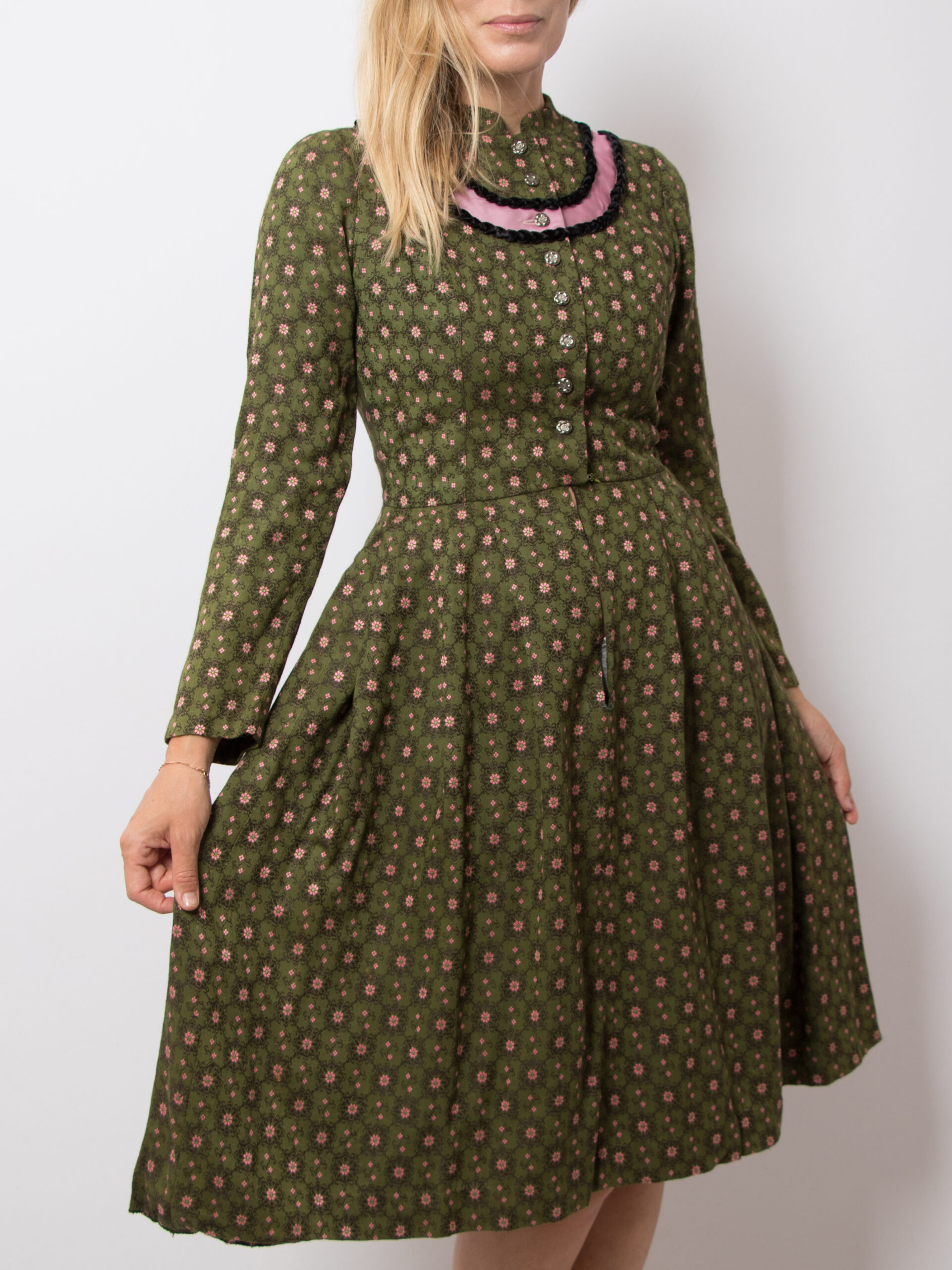 Vintage Long Sleeve Folk Dress Vintage Long Sleeve Folk Dress - Image 2