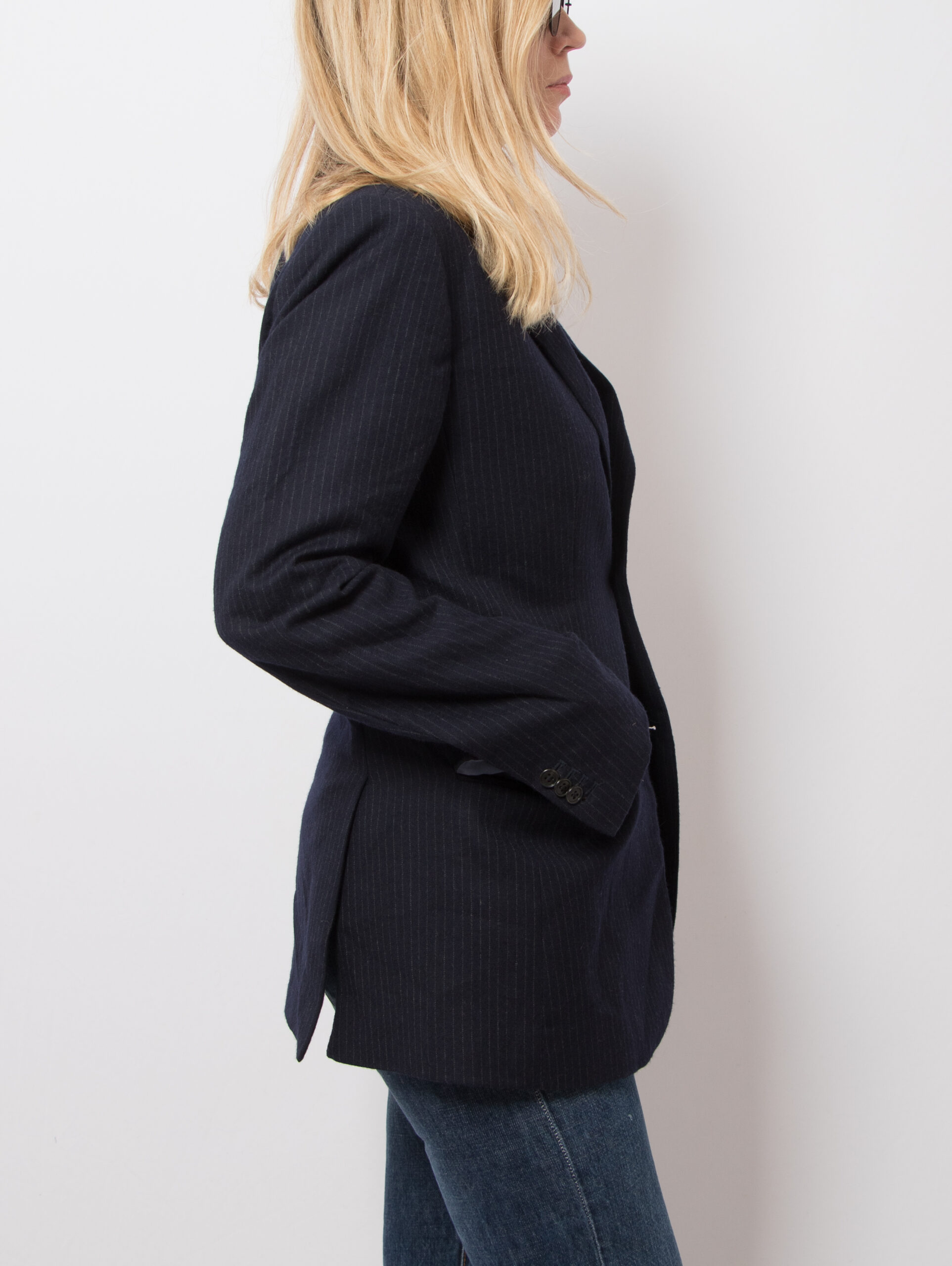 GAP Blue Striped Wool Blazer GAP Vintage Blue Striped Wool Blazer Size M Gift for Girlfriend, Boyfriend Originally Menswear