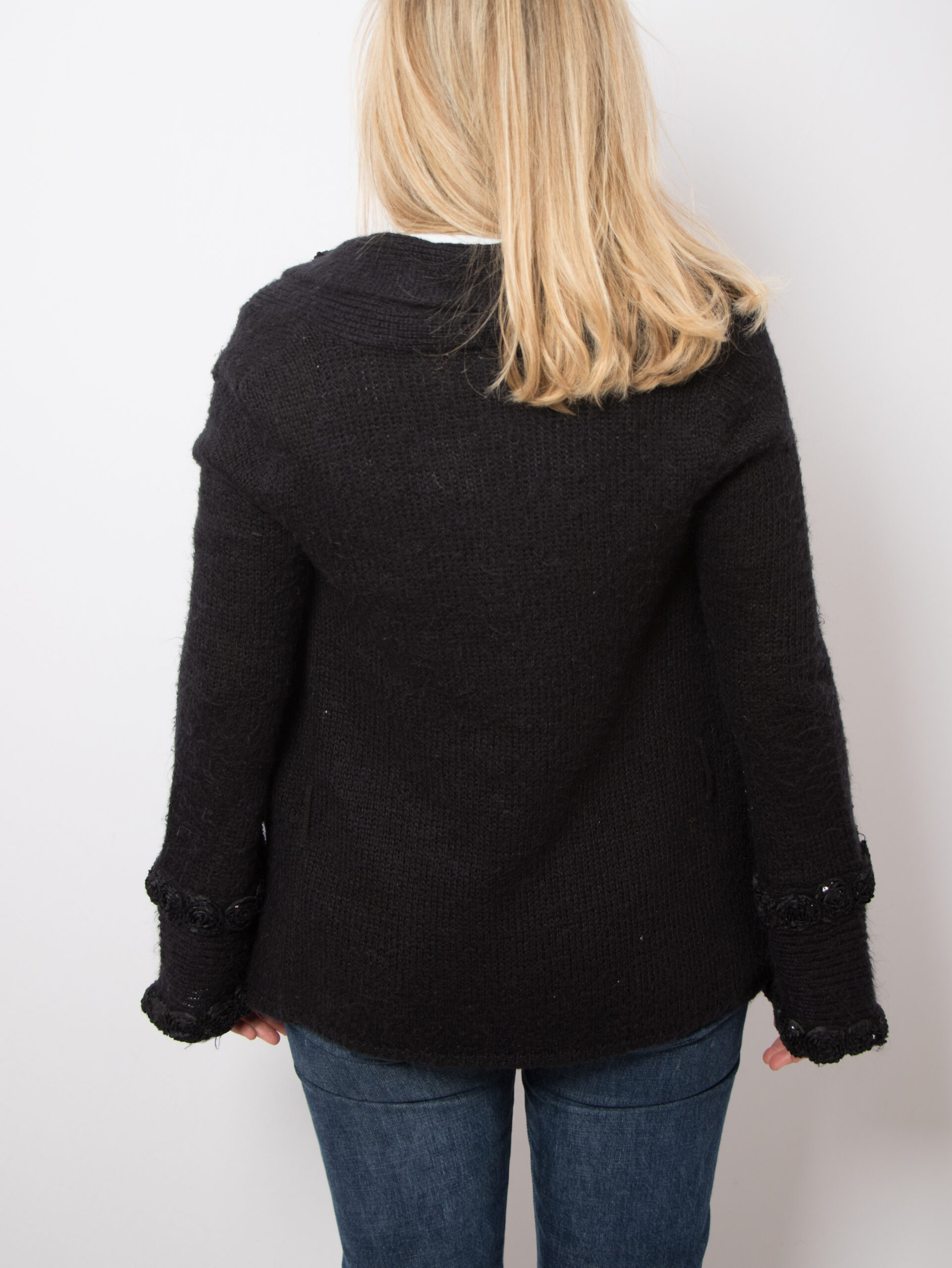 Vintage Bell Sleeves Alpaca Cardigan Vintage Bell Sleeves Alpaca Cardigan - Image 4