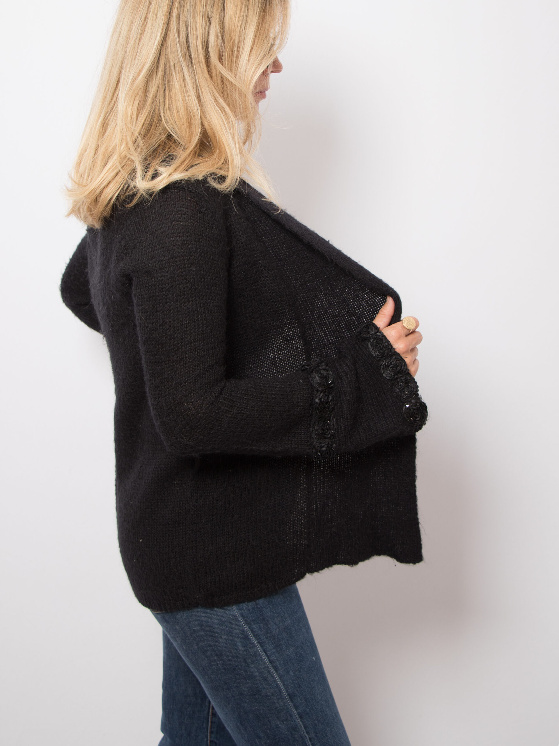 Vintage Bell Sleeves Alpaca Cardigan Vintage Bell Sleeves Alpaca Cardigan - Image 5